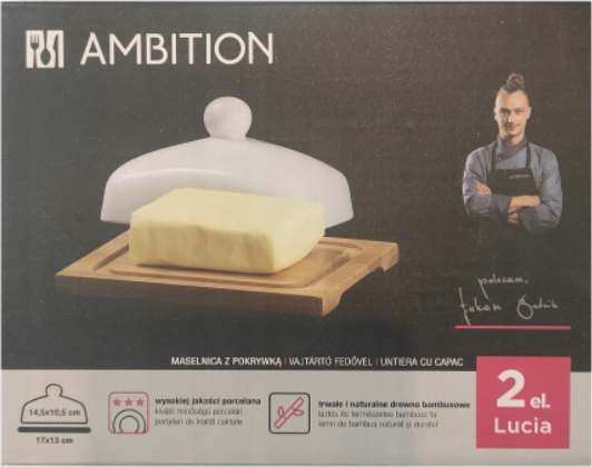 

Ambition maselniczka z pokrywką bambus Lucia