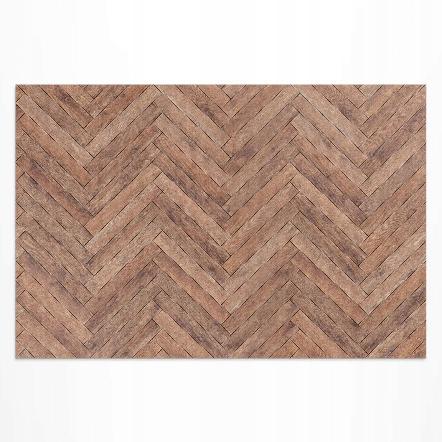 Vinylový koberec Patio Rozmer: 210 x 140 cm Štýlová drevená parketová jedľa