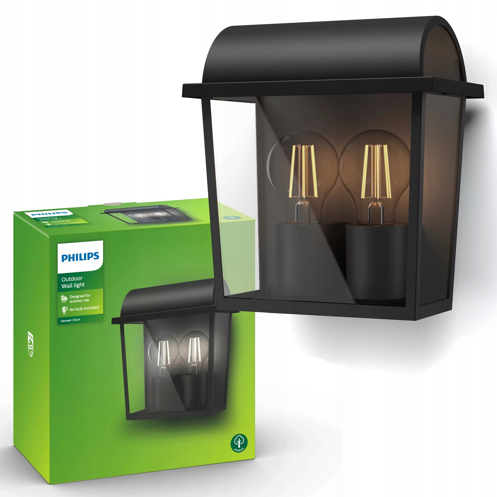 Venkovní nástěnné svítidlo Philips Harvest Fasádní lampa E27 Led Zahradní IP44