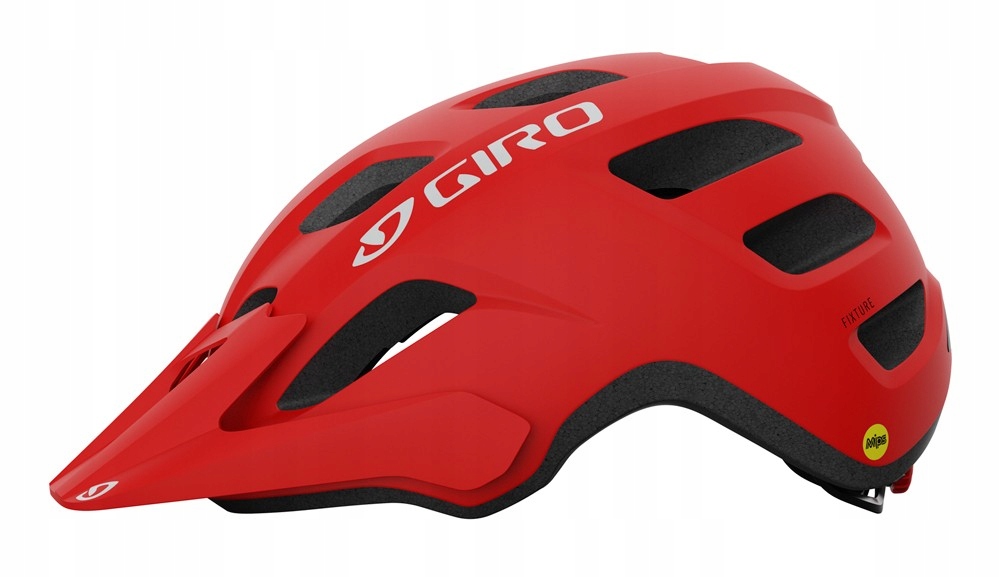 Cyklistická helma Mtb Giro Fixture Integrated Mips matná červená 54-61 cm