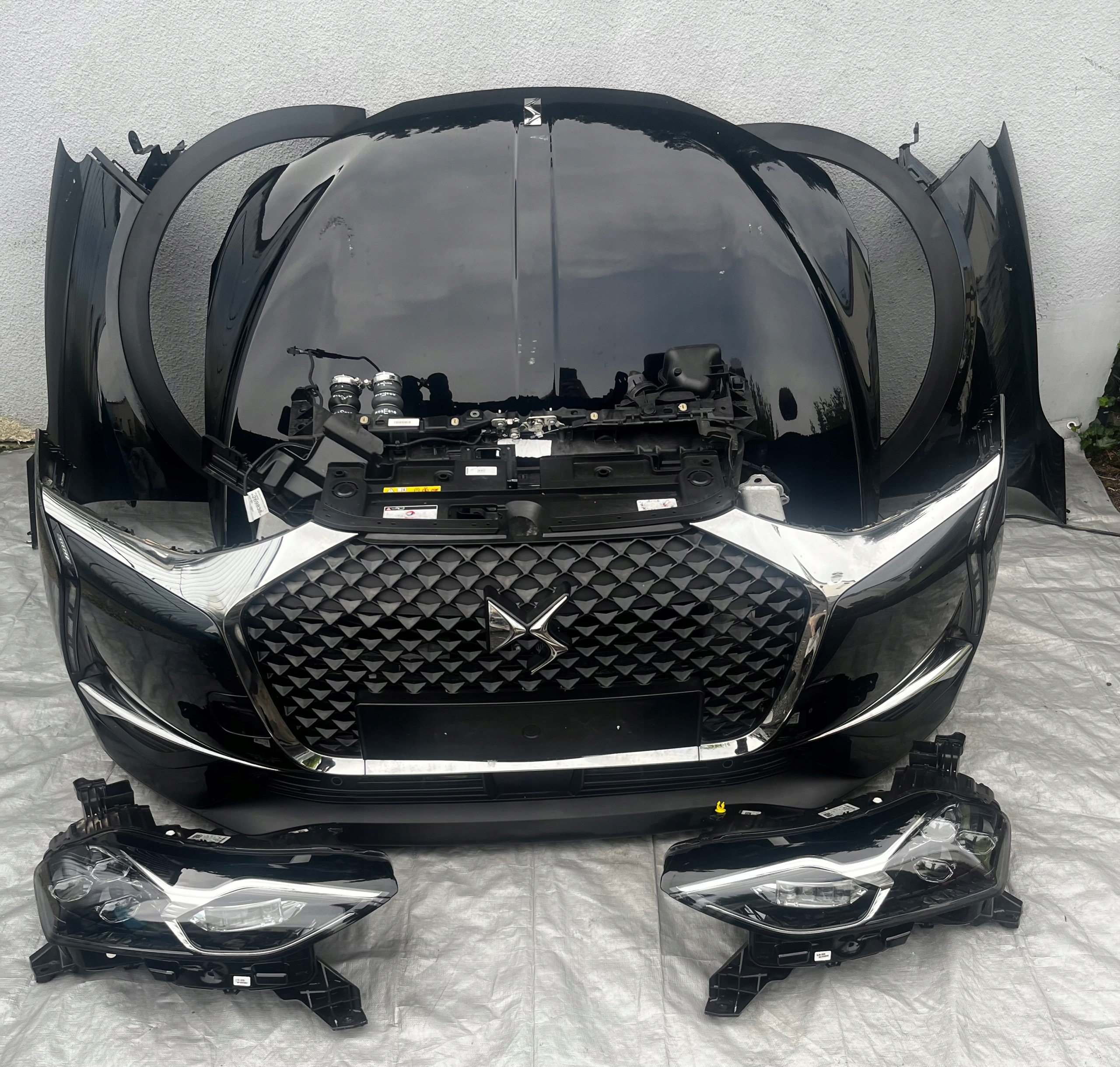 CITROEN DS3 CROSSBACK ZDERZAK MASKA LAMPY LED BŁOTNIKI PAS CHŁODNICE 2022-