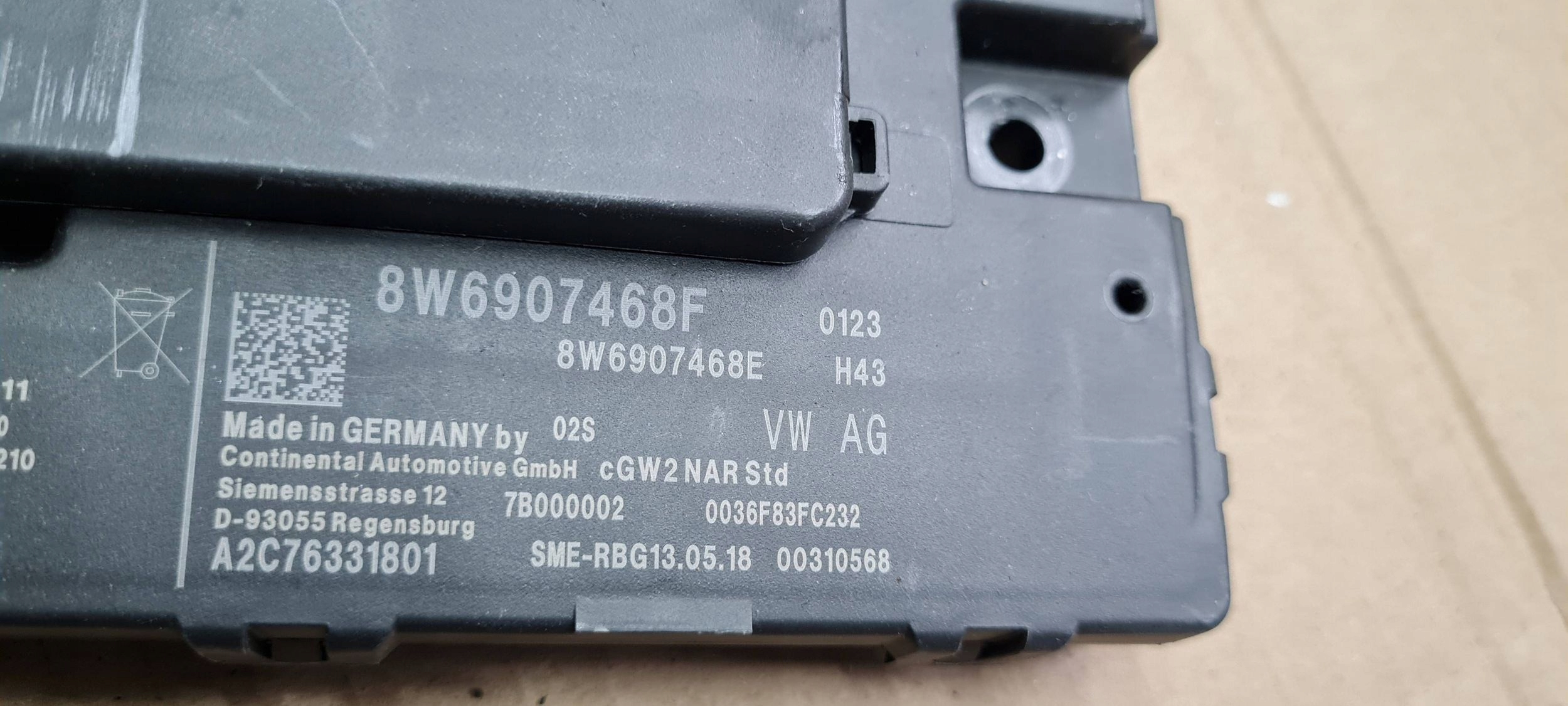 Q5 80A modul Bedienteil GATEWAY 8W6907468F A4 B9 8W A5