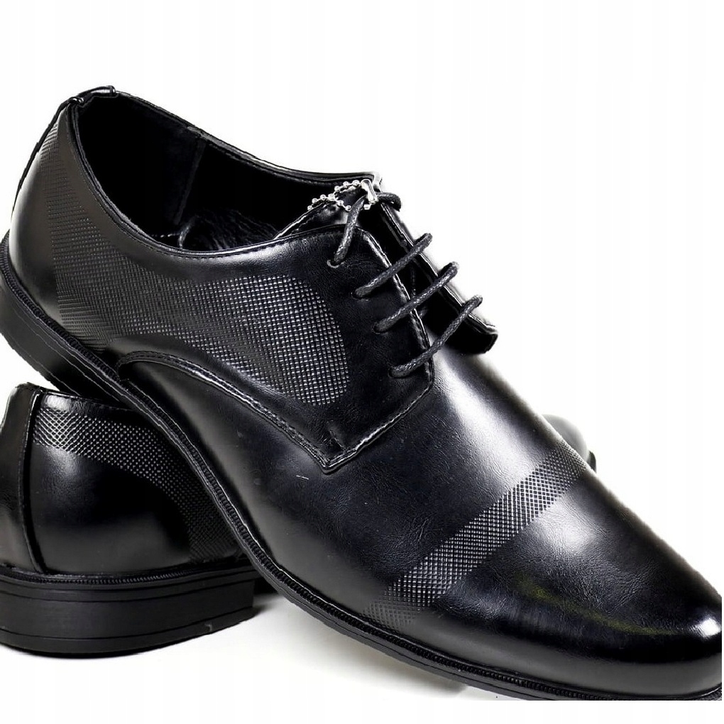 Černé Polobotky Pánské Společenské Pantofle Elegantní A Elegantní 45