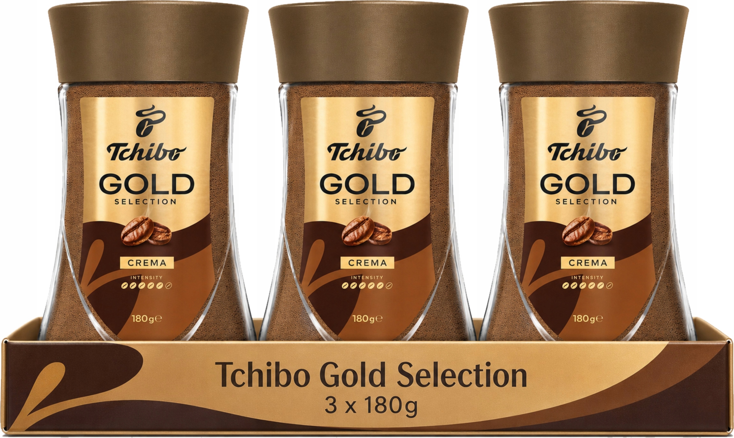 Tchibo Gold Selection Crema 3 x 180 g kawa rozpuszczalna