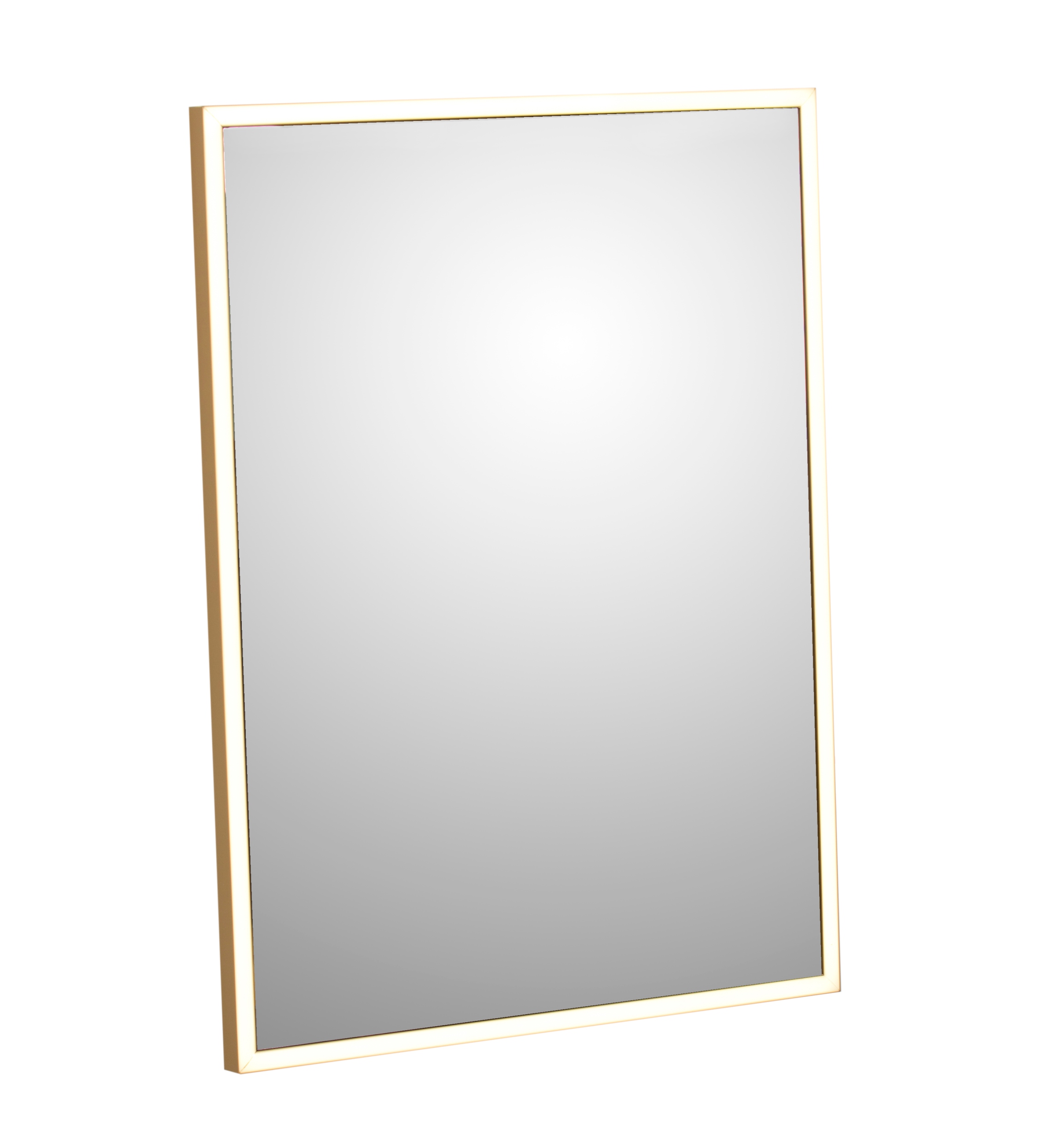 Zrcadlo Led Rám Al Zlatý 60X90 cm silné osvětlení