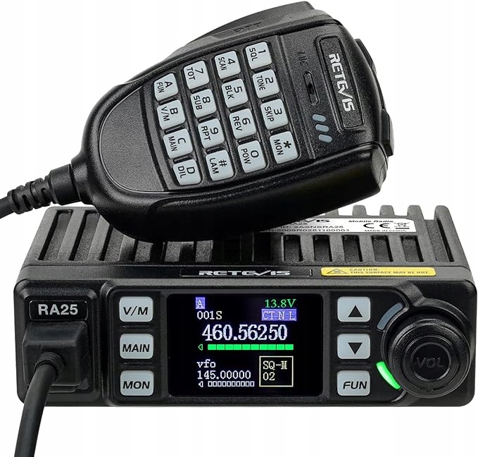 Retevis RA25 Dwupasmowy Podwójny Monitor 500 Kanałów Cb-Radio