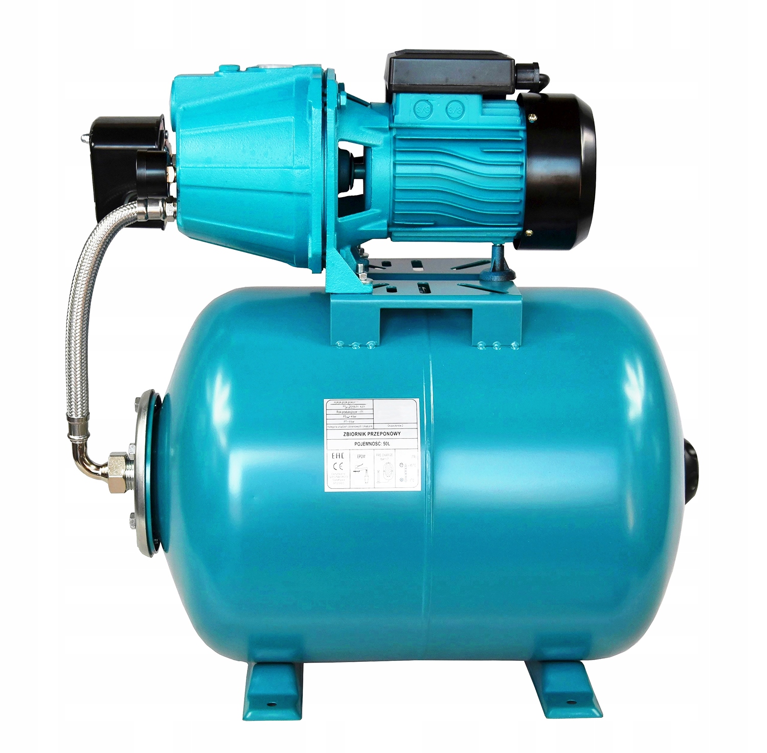 Hydrofor 50L Do Wody Pompa Hydroforowa Zbiornik Pełen Zestaw Wydajny Jet