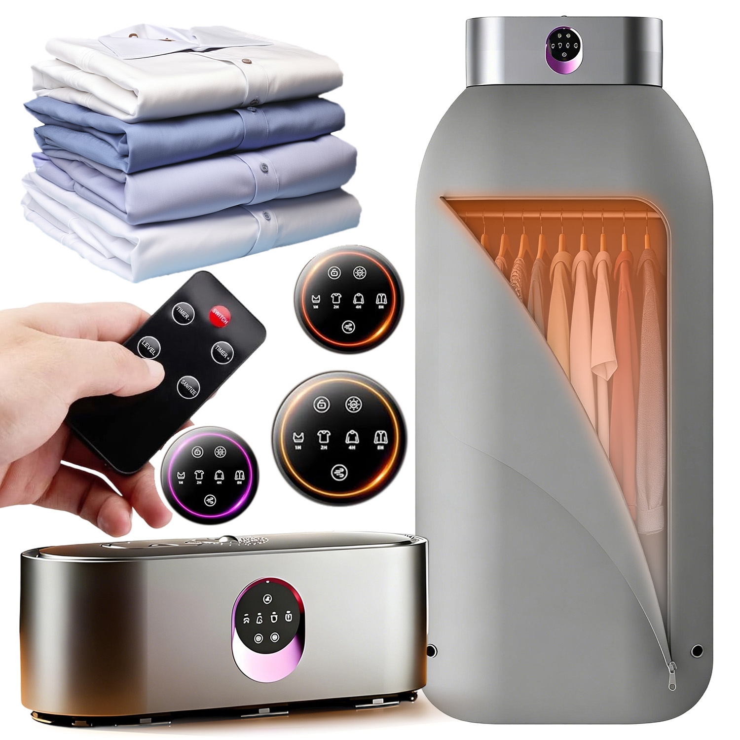 Levně Elektrická Sušák Na Prádlo Sušák Skládací Sušák 4 Nastavení Času