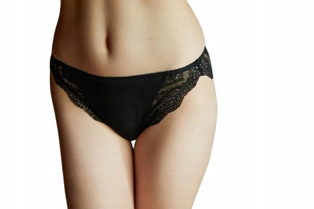 Kalhotky Hedvábné Černé Trojúhelníkové Nízký Stav M Mulberry 6A 19 Momme 100% Silk