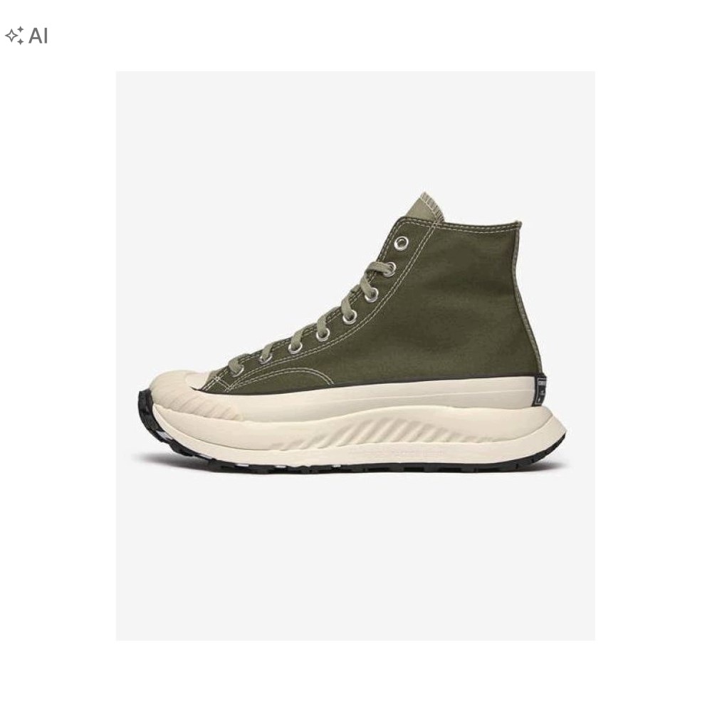 Converse Chuck 70 Vysoké Tenisky Zelené S Gumovou Platformou 45 Cxa