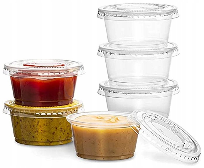 

Pojemniki Na Sos Dip Z Pokrywką Sosjerka 80ML 50
