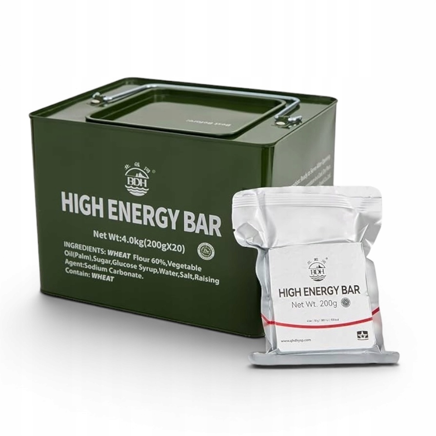 Bdh High Energy Bar 4kg – Nouzová dávka Halal, Emergency Food Ration