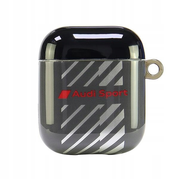 Audi IML Sport AirPods 1/2 cover černá/černá AUS-IMLAP-RSQ/D1-BK