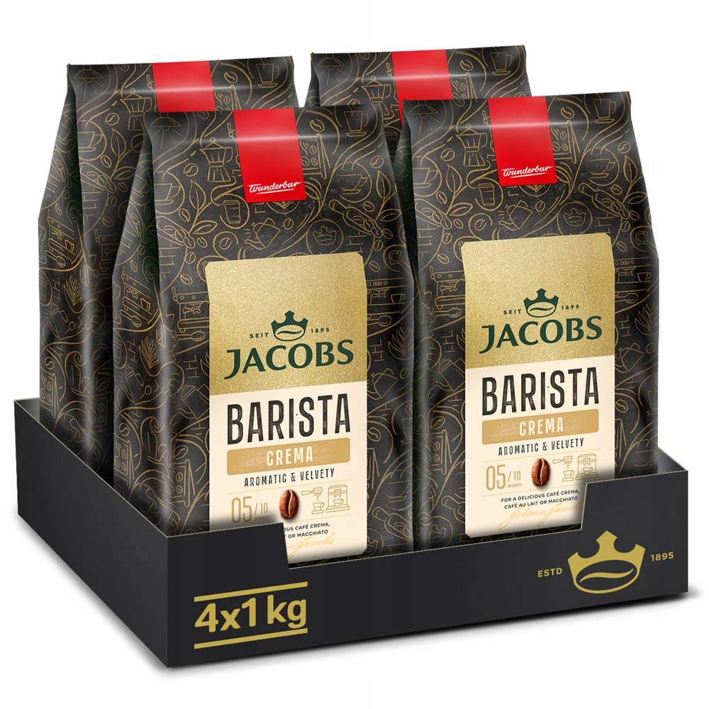 Kawa ziarnista Jacobs Barista Editions Crema 4x 1kg