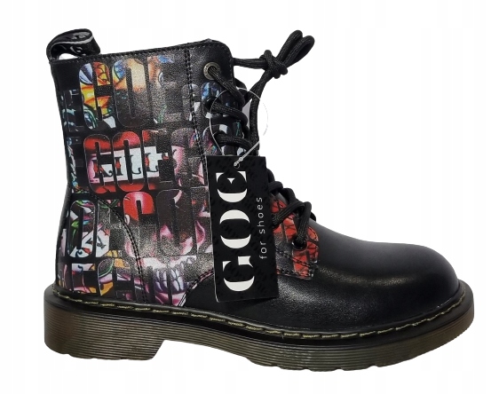 Stylové kotníkové boty Goe KK2N4106 černé r39