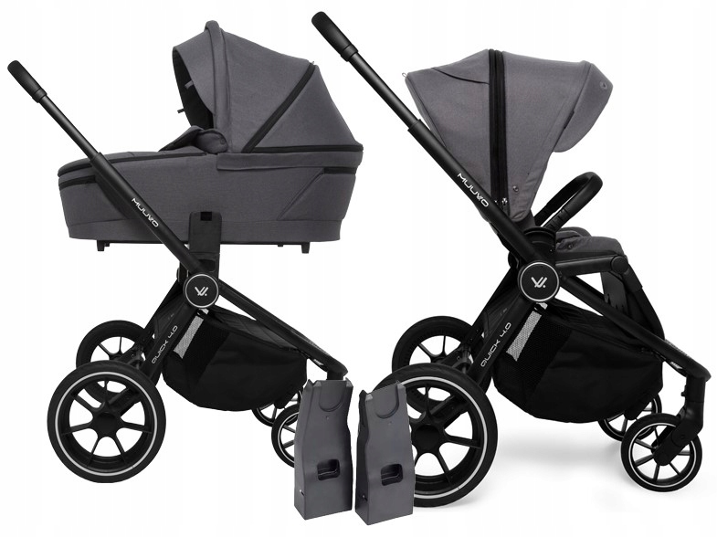 Wózek Muuvo Quick 4.0 2w1 | Iron Graphite