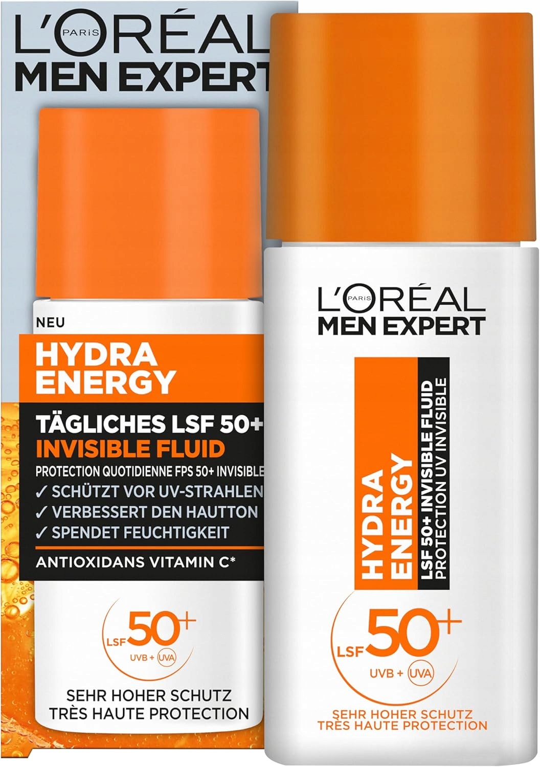 L'Oréal Men Expert Hydra Energy Spf 50+ voda s vitamínem C 50ml