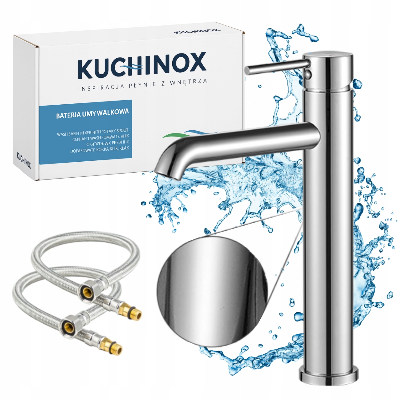 Stojanková umyvadlová baterie Noia Chrom s keramickou hlavicí