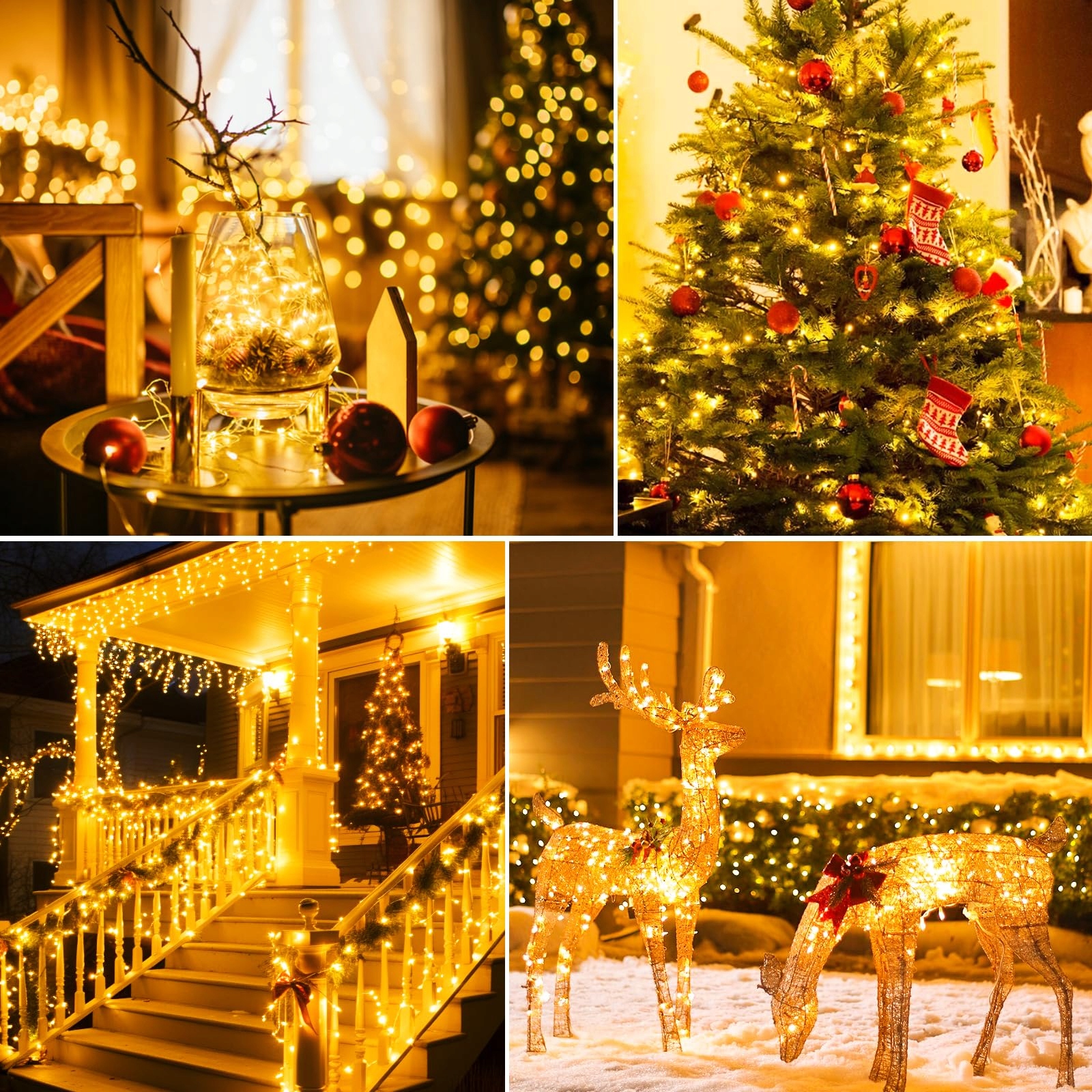 LITOGO LAMPKI GIRLANDA ŁAŃCUCH ŚWIETLNY 6 SZTUK 5M 50LED 8 Trybów — miniatura 6