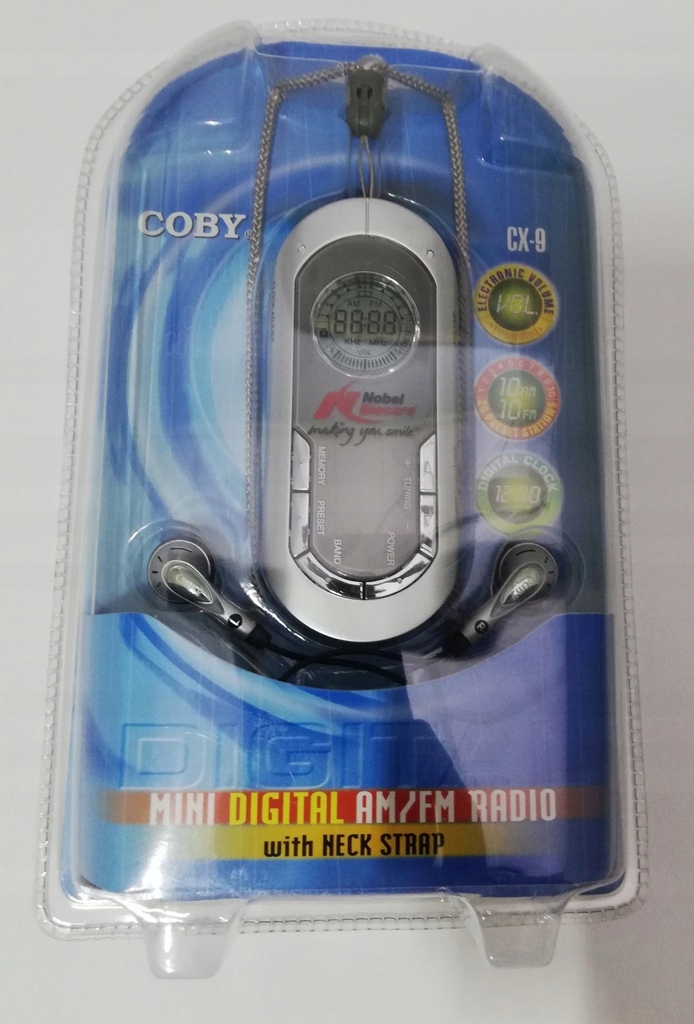 RADIO COBY CX-9 STEREO AM/FM małe przenośne