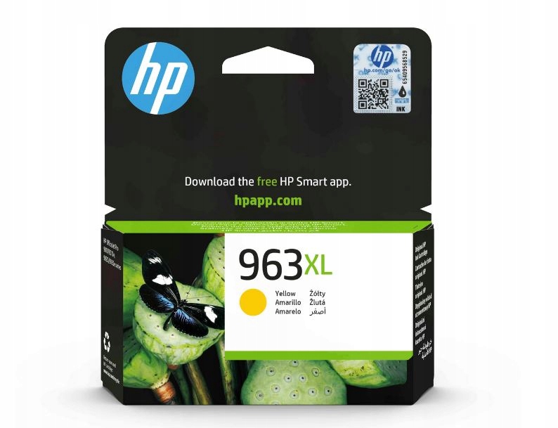 Inkoust Hp 963XL 3JA29AE 22,77 ml Y Originál 9010 9012E 9020 9022E 9023 9025E