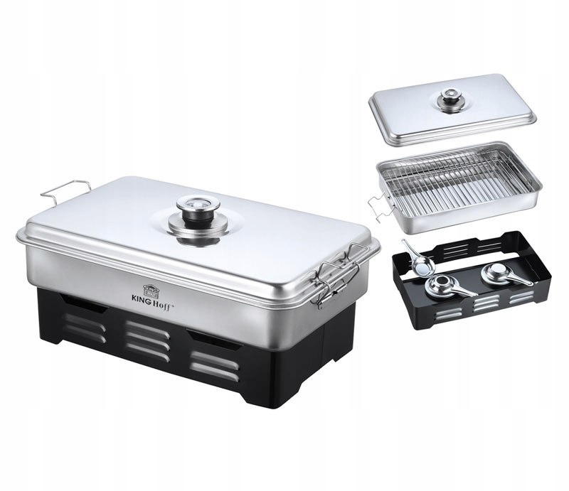 Udírna kovová Balkonová Udírna S Teploměrem KiNGHOFF KH-1180