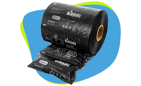 Poduszki powietrzne czarne ochraniacze paczki Bublaki B2010 Black Marka Spacetronik