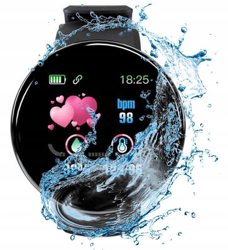 SMARTWATCH SMARTBAND OPASKA SPORTOWA FITNESS KROK Model Smartwatch damski D18 Line