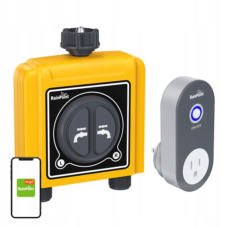 RainPoint Zahradní 2-zónový regulátor zavlažování s WiFi hubem TTV203FRF