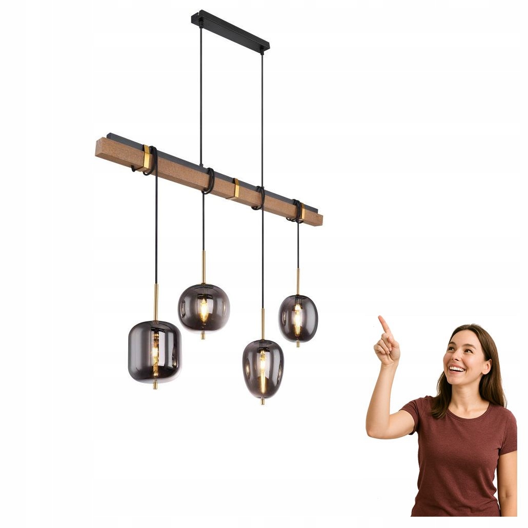 Závesná lampa Blacky 15345-4H Globo