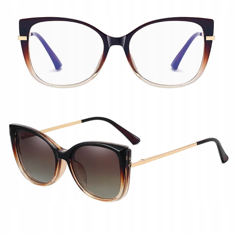 Dámské brýle 2v1 Clip-on Zerovky pro Počítač Sluneční Návlek