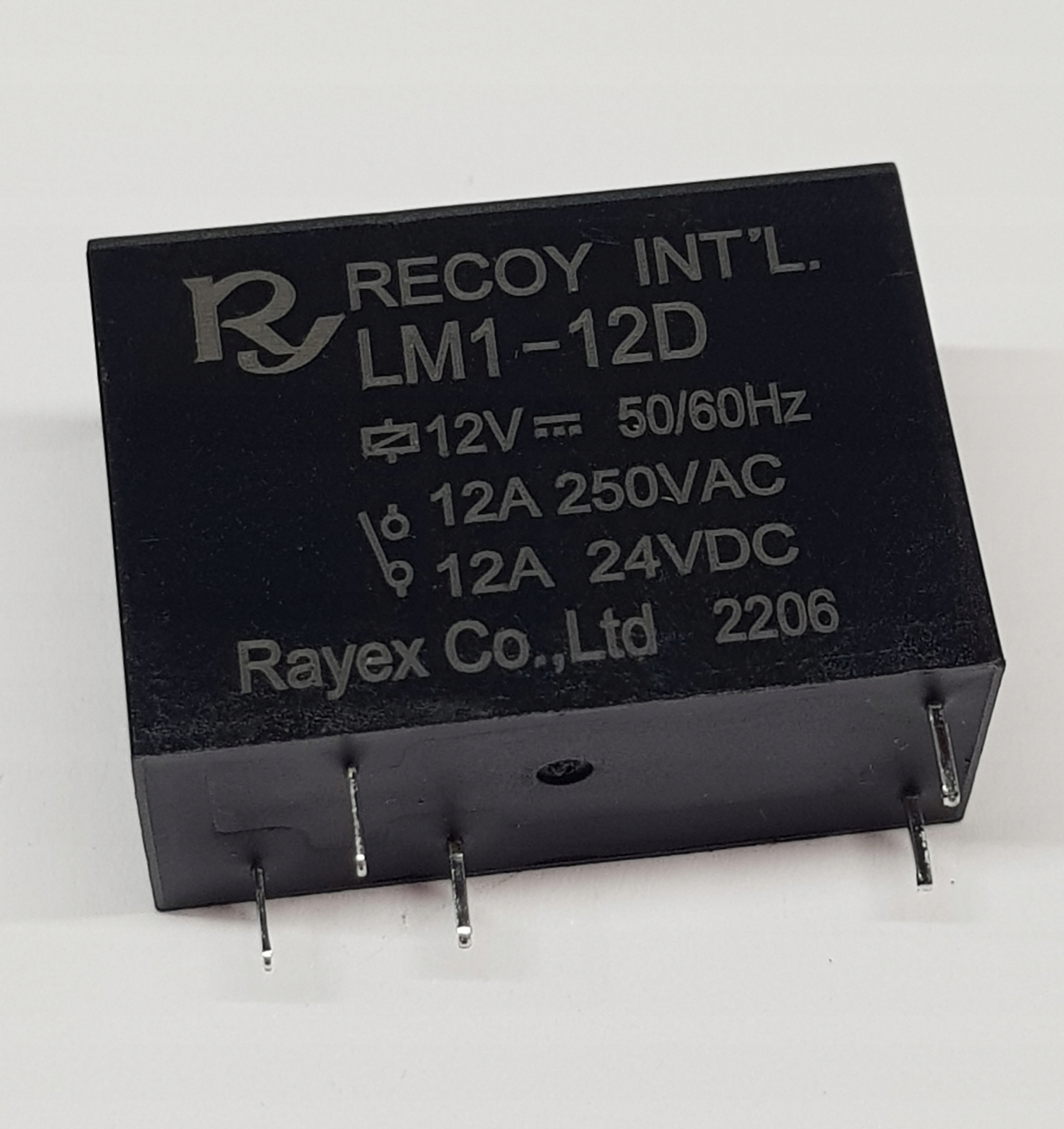 Przekaźnik LM1-12D Recoy Rayex Electronics 12VDC; 12A/250VAC
