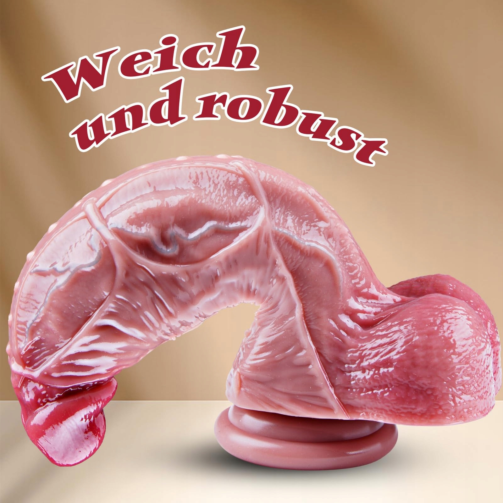 XXL Dildo Silikonowy z Przyssawką dla Doświadczonych Użytkowników — miniatura 2