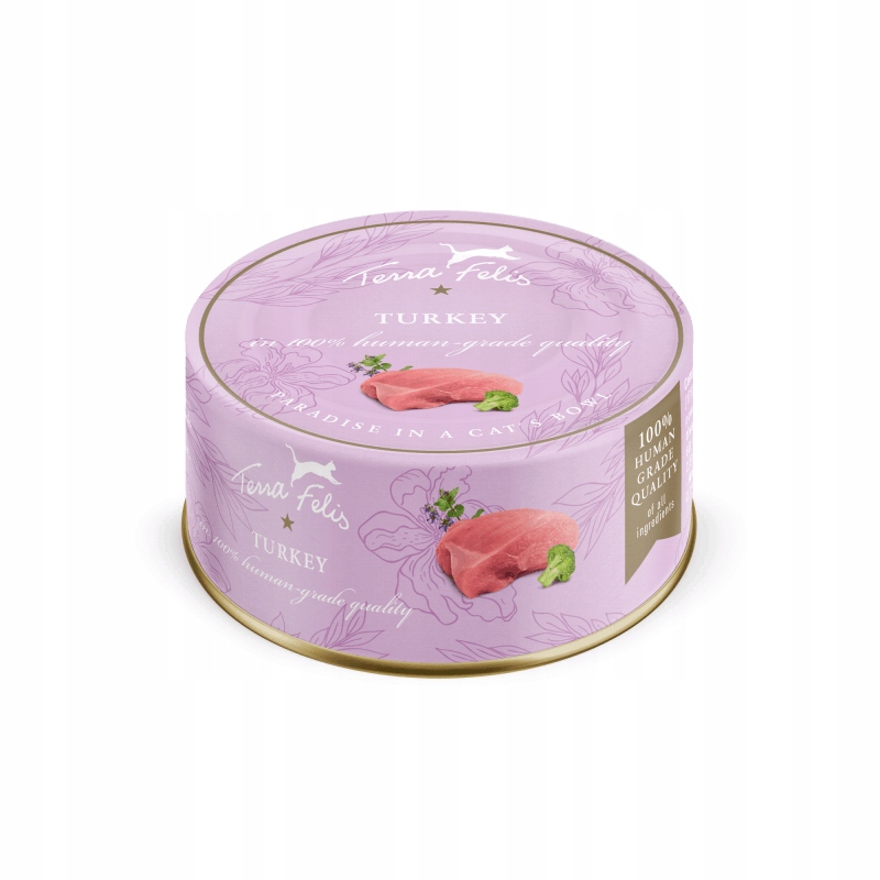 Levně 5x Terra Felis mokré krmivo pro kočky krůta 80 g