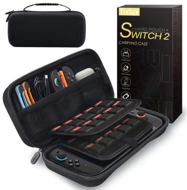 Etui CASE Pokrowiec Futerał do konsoli NINTENDO SWITCH 2 Wzmocnione Czarne