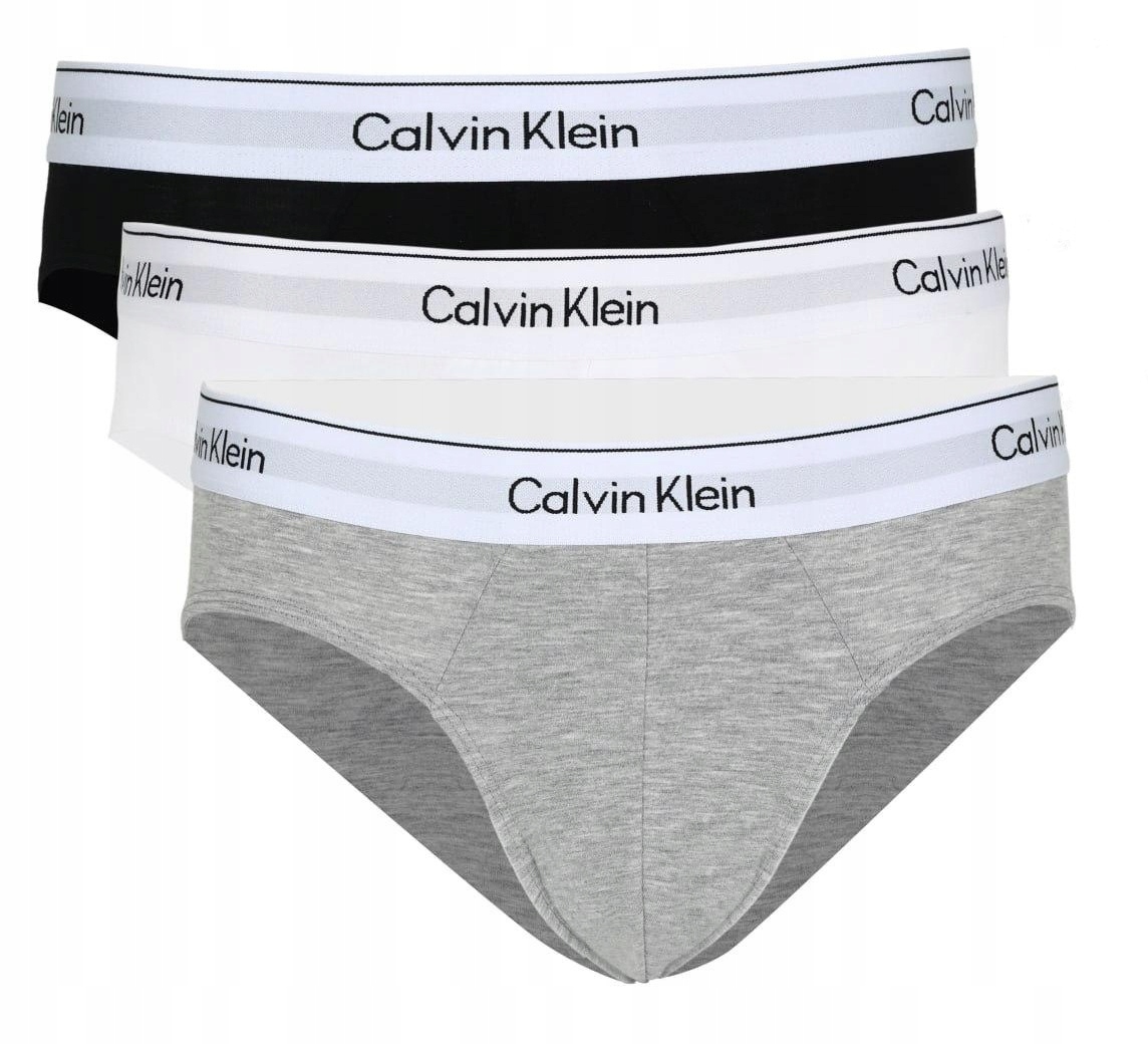 Calvin Klein Icon Cotton Stretch Slipy Boxerky 3 Páry Black Whit Gre vel. XL