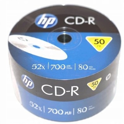 

Rewelacyjne Płyty Cd-r Hp 700 Mb 100 szt. 2 x 50