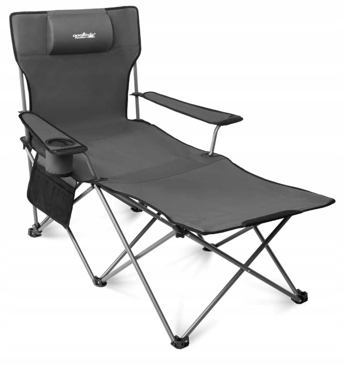 Apollo walker Krzesło kempingowe, leżak z regulowanym oparciem do 150kg