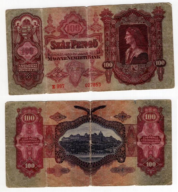 WĘGRY 1930 100 PENGO