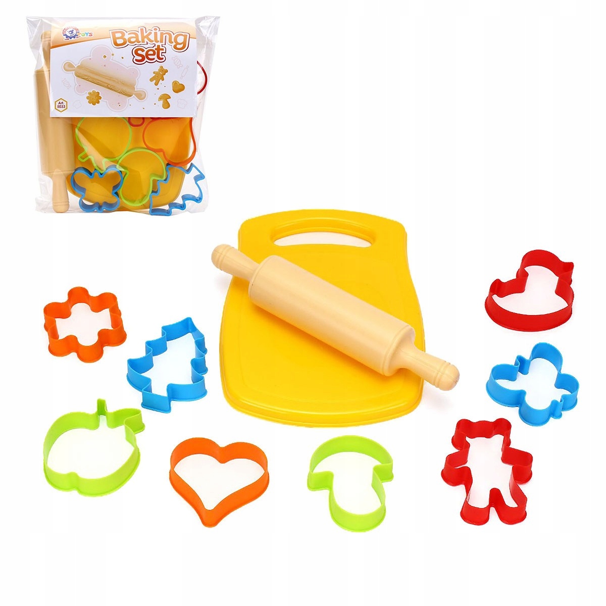 

7605033 Zestaw Kuchenny Deska Wałek Foremki