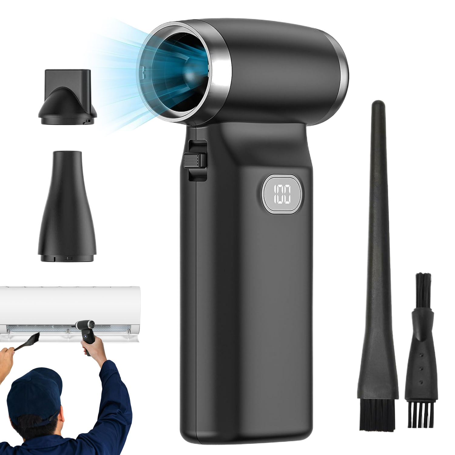 Violent Turbo Fan Ruční Bezdrátový Mini Prudký Ventilátor Výkonný Nový