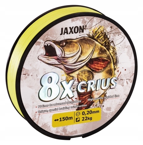 Plecionka Jaxon Crius 8X fluo 0,18mm/150m 19kg
