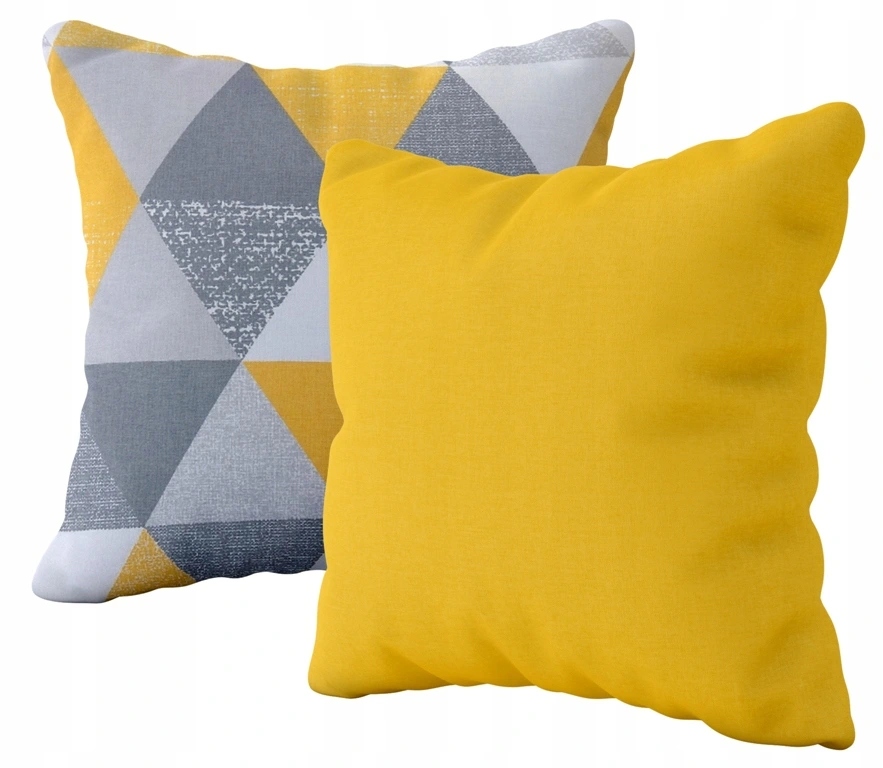 Poszewka 40x40 - monstera chevron trójkąty jasiek