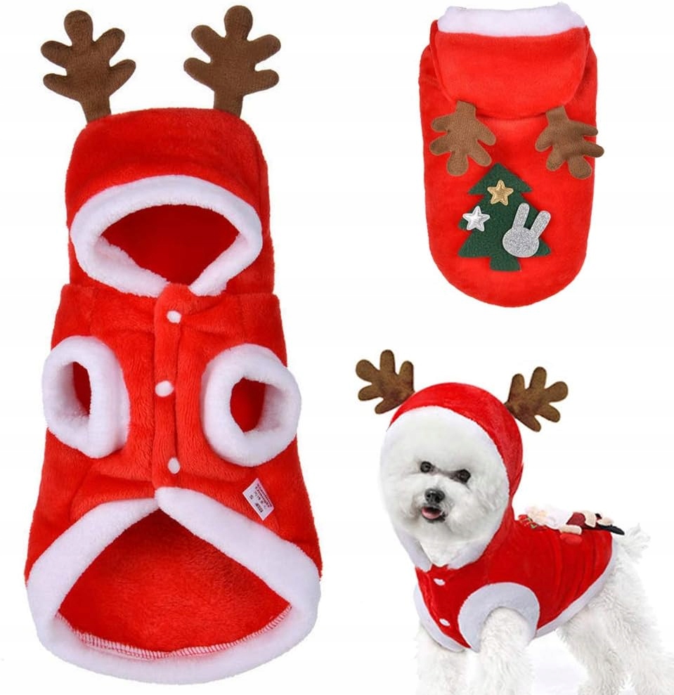 Levně Šaty a kostýmy Vánoční Oblečení Kostým Oblečení červená XL