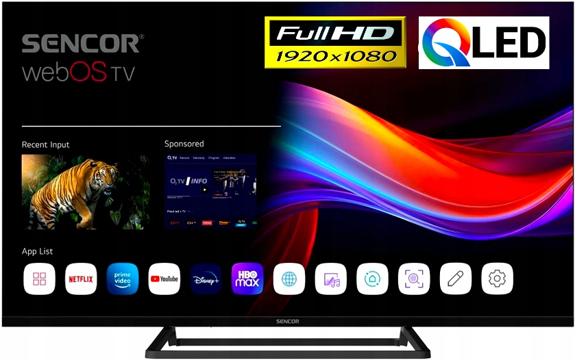 Telewizor Qled Sencor Sle 40QF860B 40" Full Hd czarny