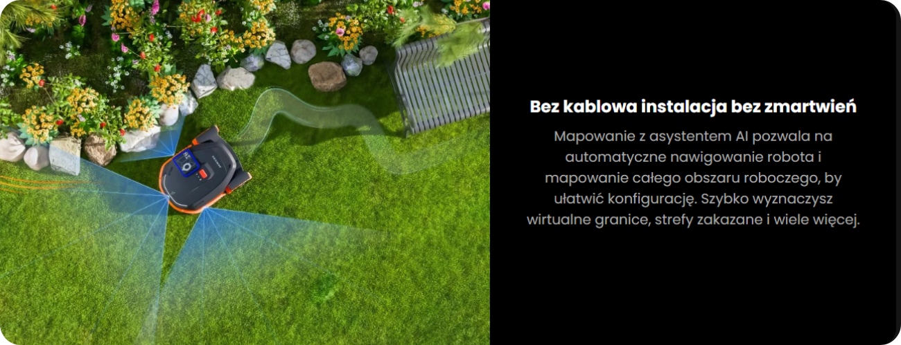 SEGWAY ROBOT KOSZĄCY Navimow X350 - do 5000 m² bez przewodu Szerokość koszenia 24 cm