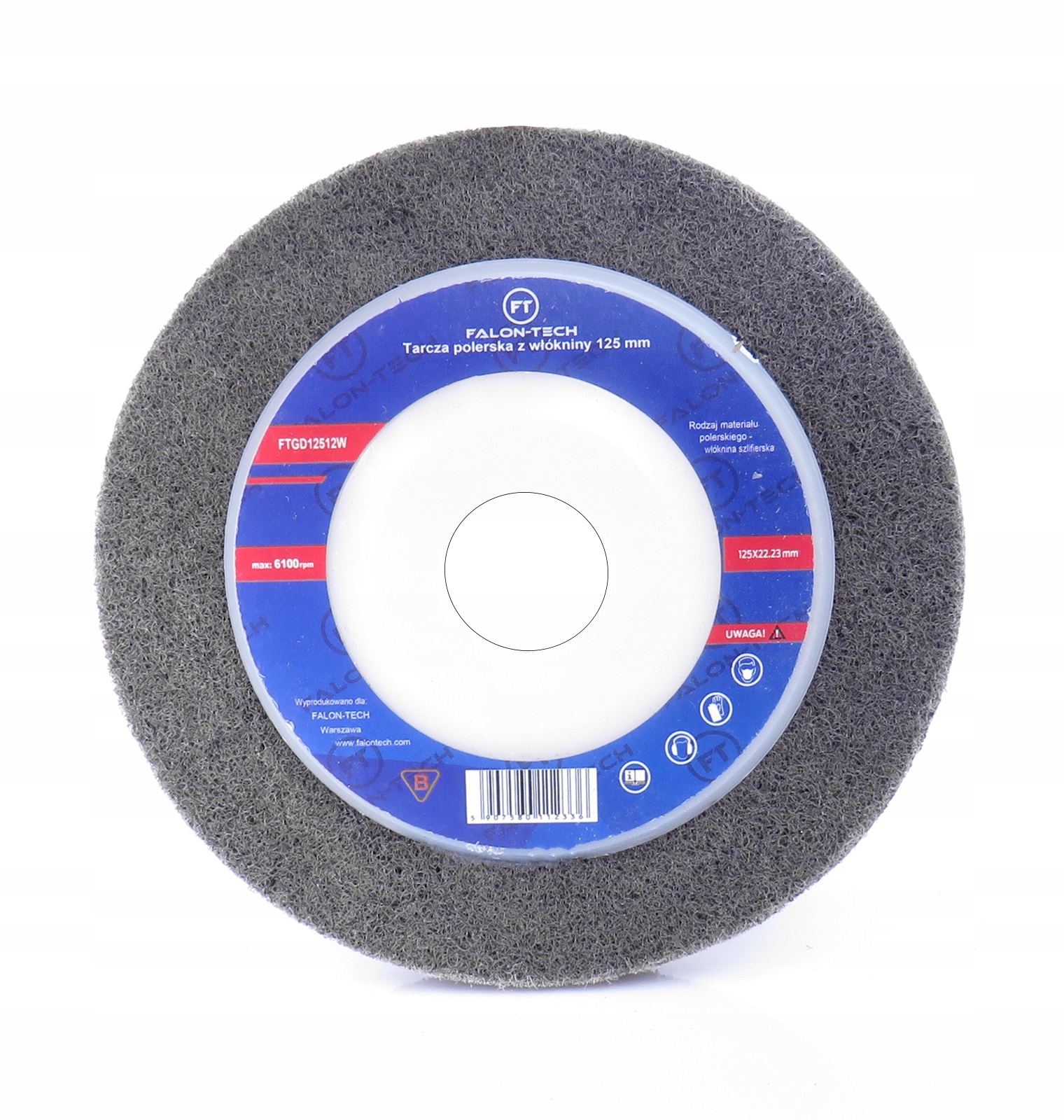 TARCZA POLERSKA WŁÓKNINA NYLONOWA STAL INOX 125mm Kod producenta FTGD12512W