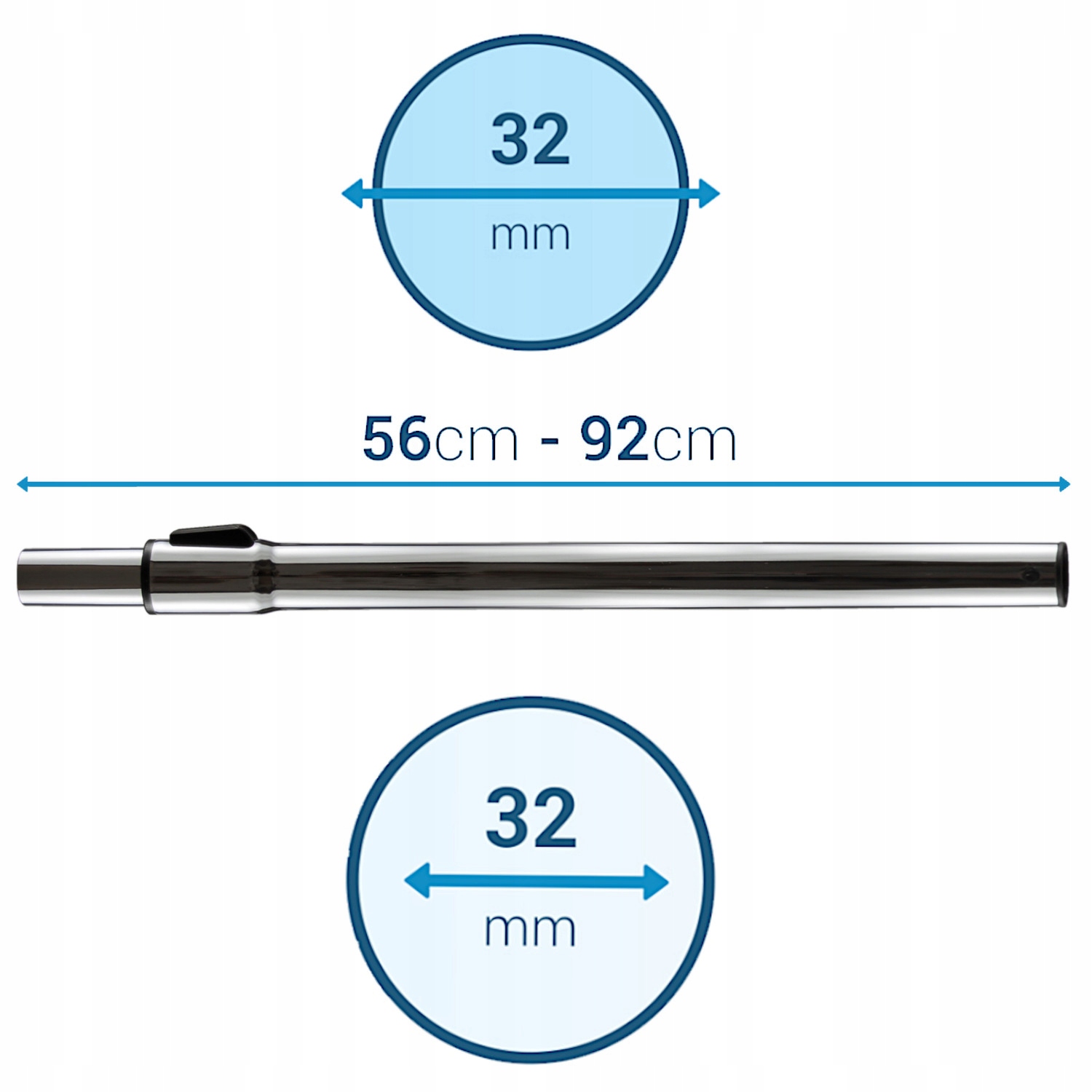 RURA DO ODKURZACZA ZELMER AQUOS 829 TELESKOPOWA Długość 92 cm