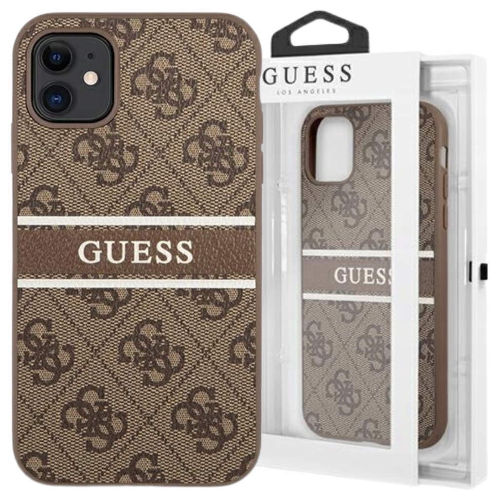 Guess Case Hard Do Iphone 11 Xr 6,1 Stripe Wysoka Ochrona Z Funkcją Stripe