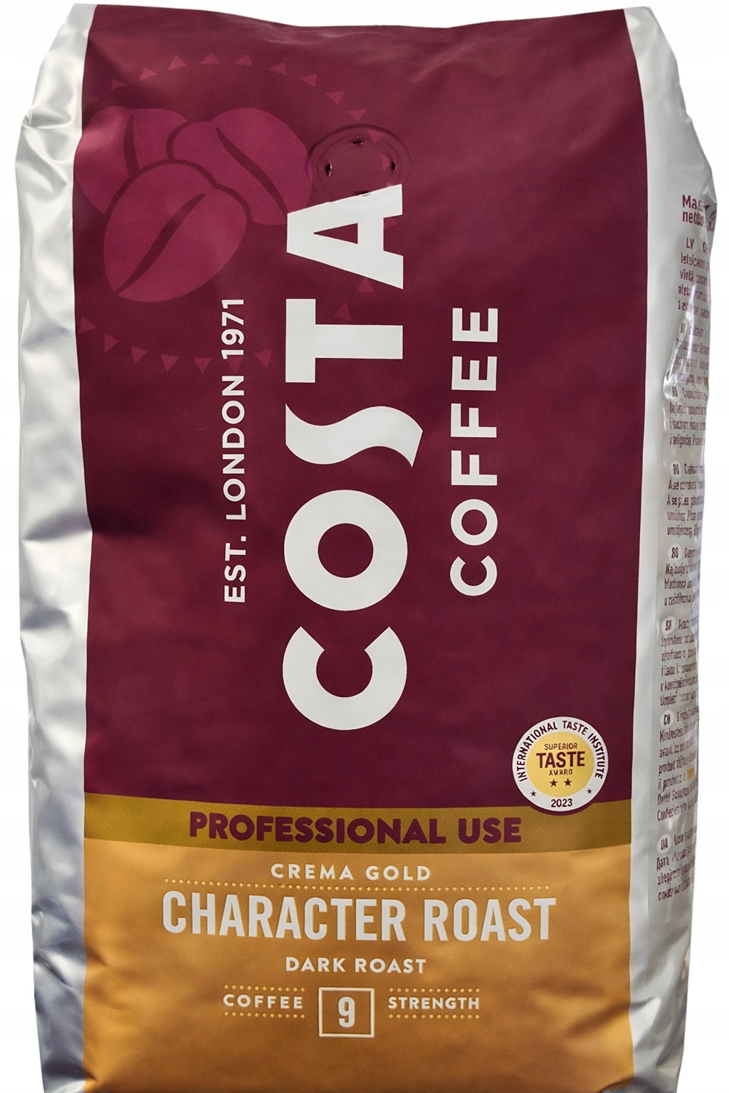 Levně Káva zrnková Costa Professional Character Crema Gold Dark Roast 1000g